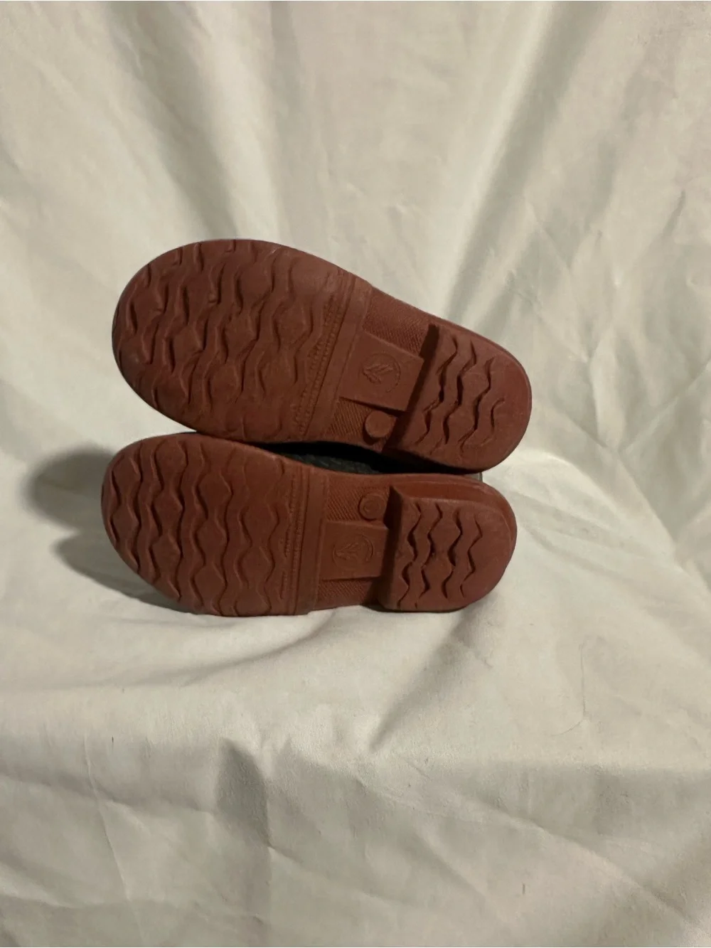 LaCrosse Black Rubber Rain Boots with Brown Soles